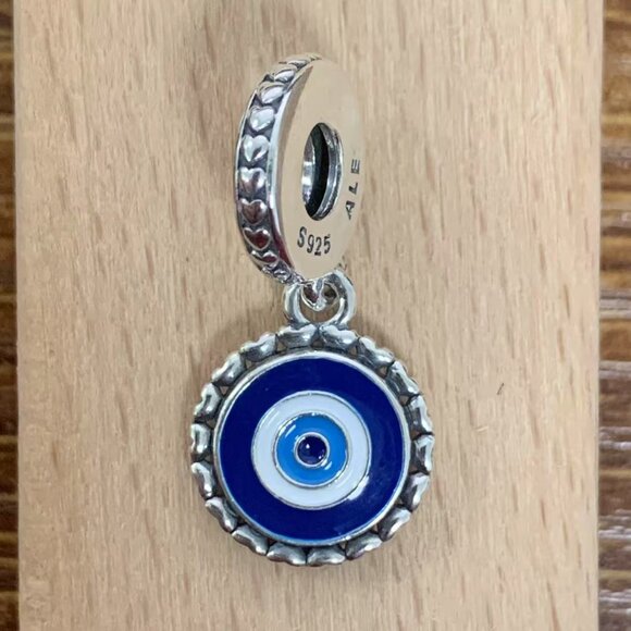 Pandora Evil Eye Silver Dangle Charm, S925 Silver Bracelets - Picture 1 of 4